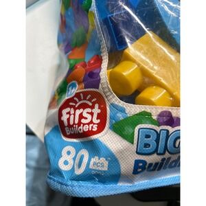 Mega Bloks First Builders Big Building‎ Bag 80 Piece Educational Toy Set